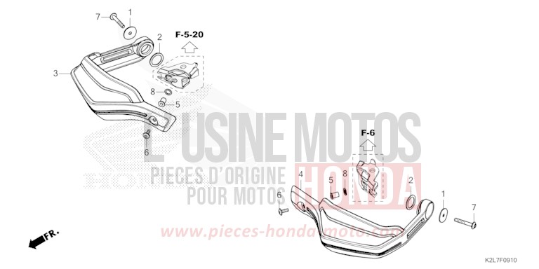 KNOECHELSCHUTZ von ADV 350 HYPER RED (R348) von 2025